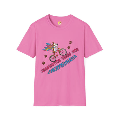 Imagination Adventure T-Shirt | Unique Graphic Tee | Gift for Dreamers, Creative Minds, Art Lovers, Bike Enthusiasts