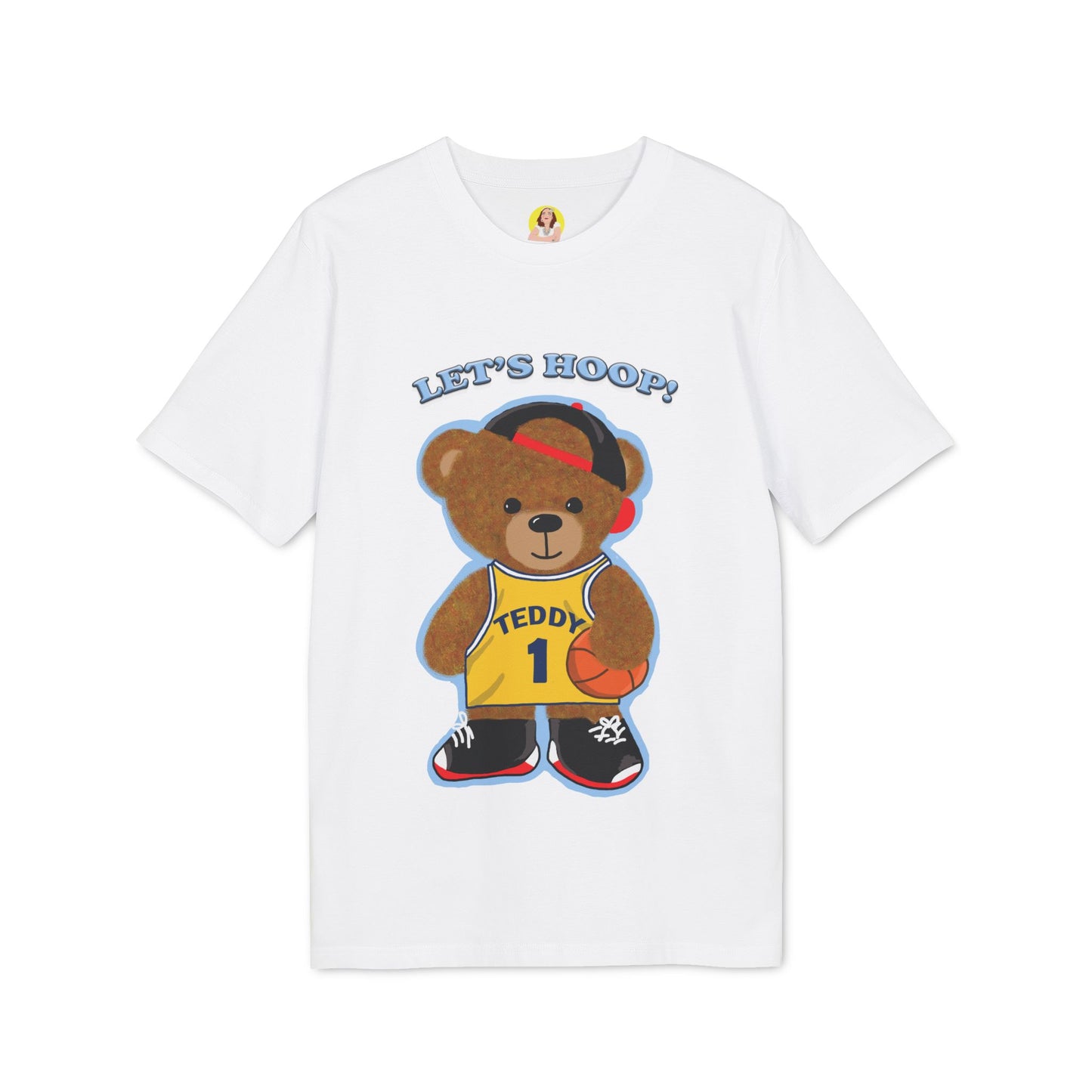 Unisex Basketball Bear Graphic T-shirt, Fun Sports Tee, Perfect for Kids & Teens, Gift for Sports Lovers, Cute Casual Wear