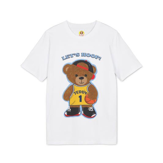 Unisex Basketball Bear Graphic T-shirt, Fun Sports Tee, Perfect for Kids & Teens, Gift for Sports Lovers, Cute Casual Wear