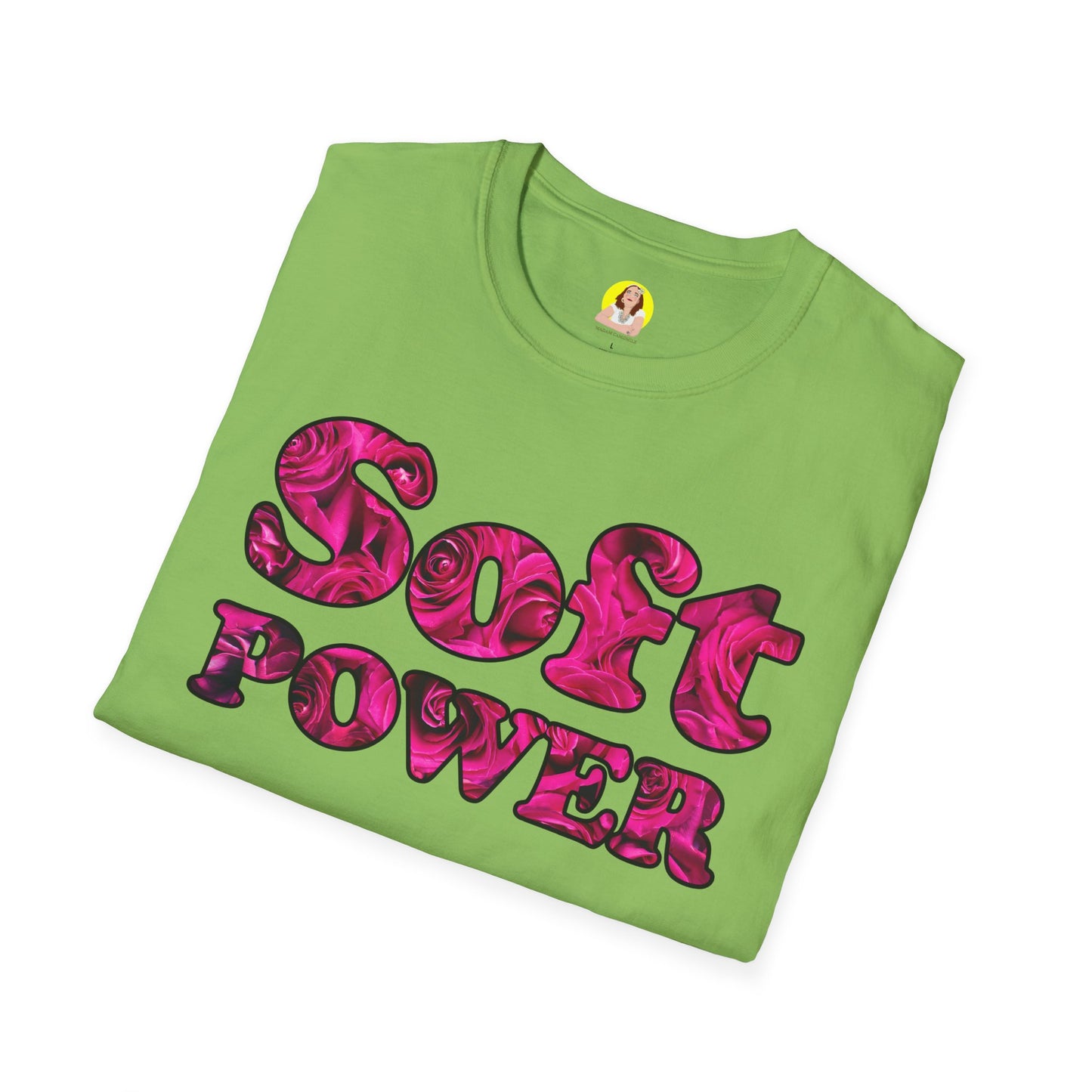 Unisex Softstyle T-Shirt - Soft Power, Casual Tee, Feminist Shirt, Summer Wear, Gift for Her