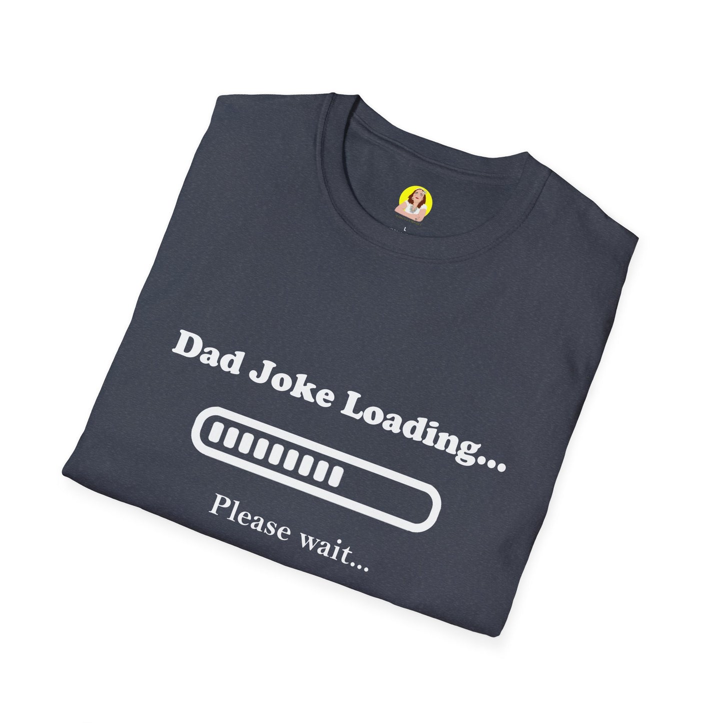 Dad Joke Loading Unisex Softstyle T-Shirt, Funny Gift for Dads, Father's Day Tee, Humor Apparel, Casual Wear