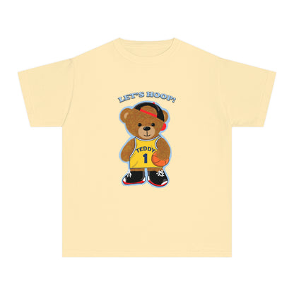 Youth Tee - Basketball Teddy Bear Design