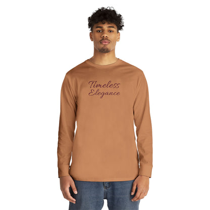 Timeless Elegance Long Sleeve Crewneck Tee | Cozy Casual Wear, Fall Fashion, Gift for Her, Everyday Comfort, Layering Essential