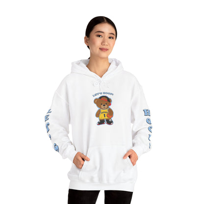 Fun Bear Basketball Hoodie, Cute Animal Apparel, Cozy Sweatshirt Gift, Sportswear for Kids & Adults, Streetwear Style