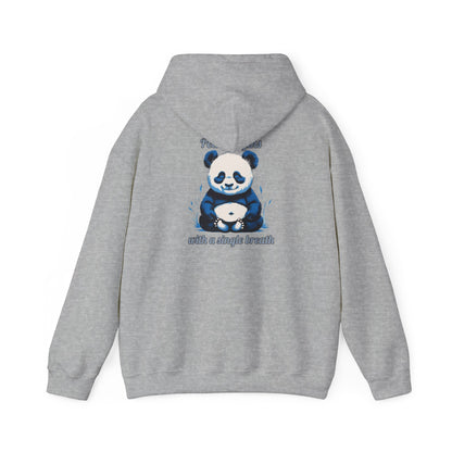 Calming Panda Hooded Sweatshirt - Unisex Cozy Hoodie for Relaxation, Gift for Animal Lovers, Unique Sweatshirt for Mindfulness, Casual Wear