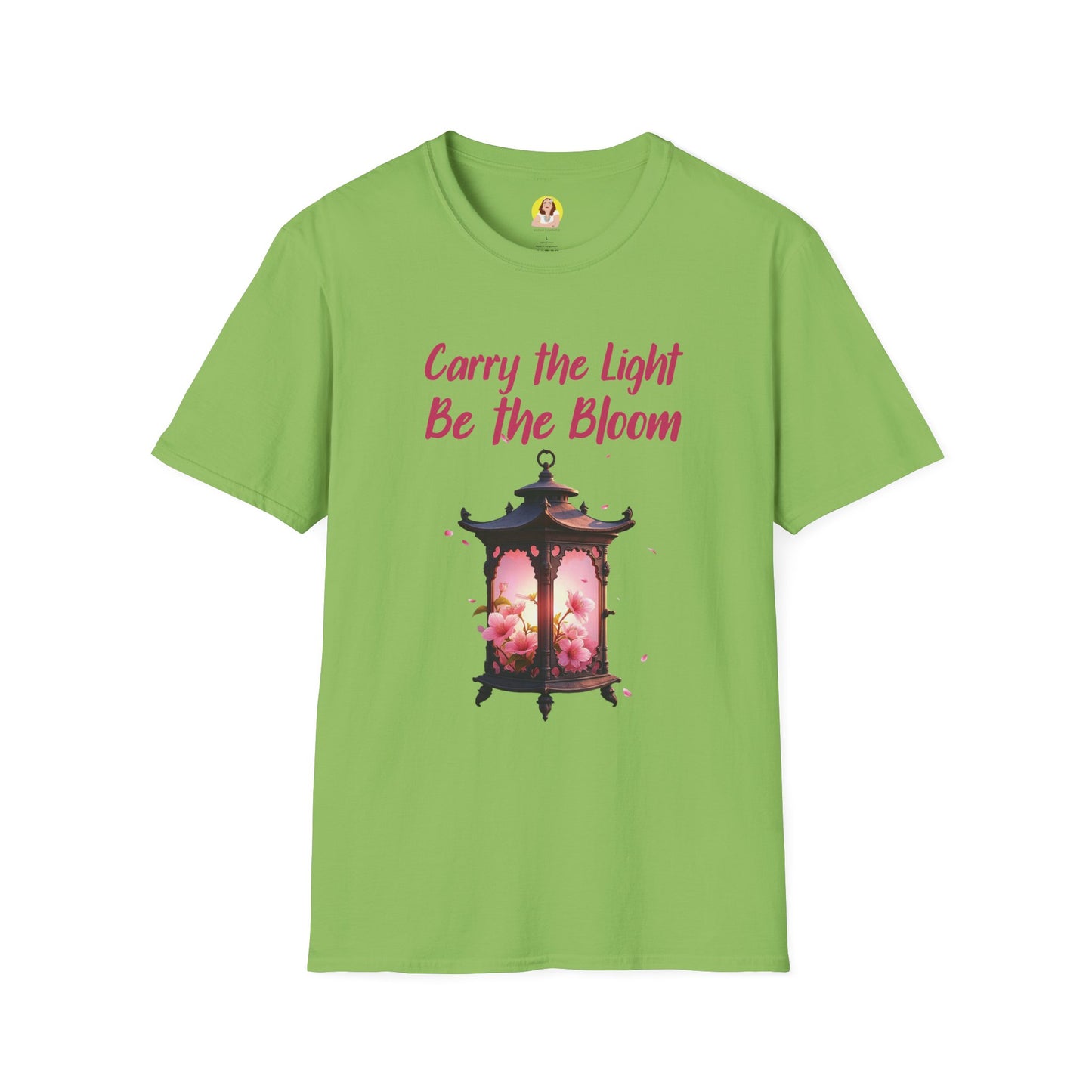 Inspirational Graphic T-Shirt - "Carry the Light, Be the Bloom" - Motivational Apparel for Everyday Wear, Gift for Friends, Self-Care [...]