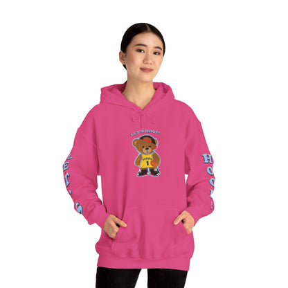 Fun Bear Basketball Hoodie, Cute Animal Apparel, Cozy Sweatshirt Gift, Sportswear for Kids & Adults, Streetwear Style