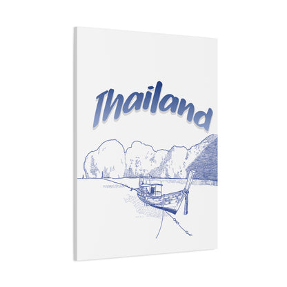 Thailand Matte Canvas Wall Art, Coastal Decor, Travel Wall Art, Home Decoration, Gift for Travelers, Ocean Themed Art