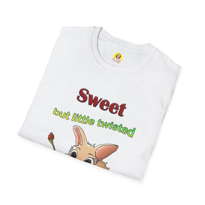 Cute Bunny with Cherry Unisex Softstyle T-Shirt - Perfect for Animal Lovers
