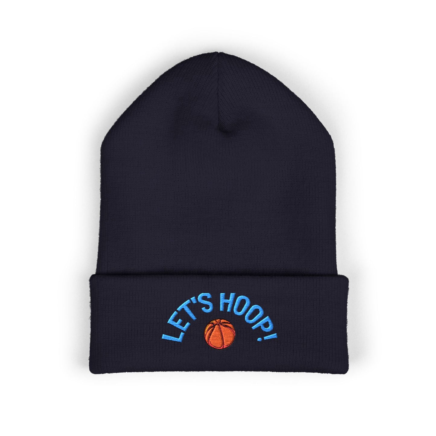 Basketball Cuffed Beanie, Playful Winter Hat, Sports Enthusiast Gift, Cozy Beanie for Players, Holiday Accessory
