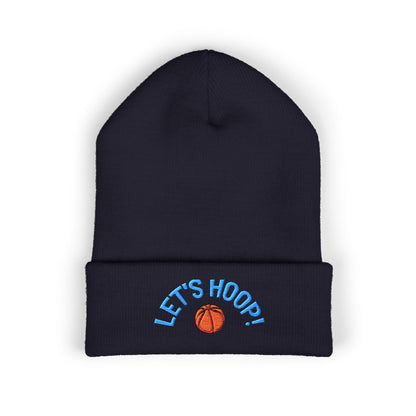 Basketball Cuffed Beanie, Playful Winter Hat, Sports Enthusiast Gift, Cozy Beanie for Players, Holiday Accessory