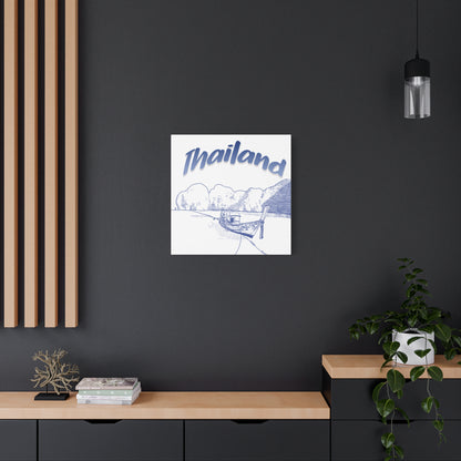 Thailand Matte Canvas Wall Art, Coastal Decor, Travel Wall Art, Home Decoration, Gift for Travelers, Ocean Themed Art