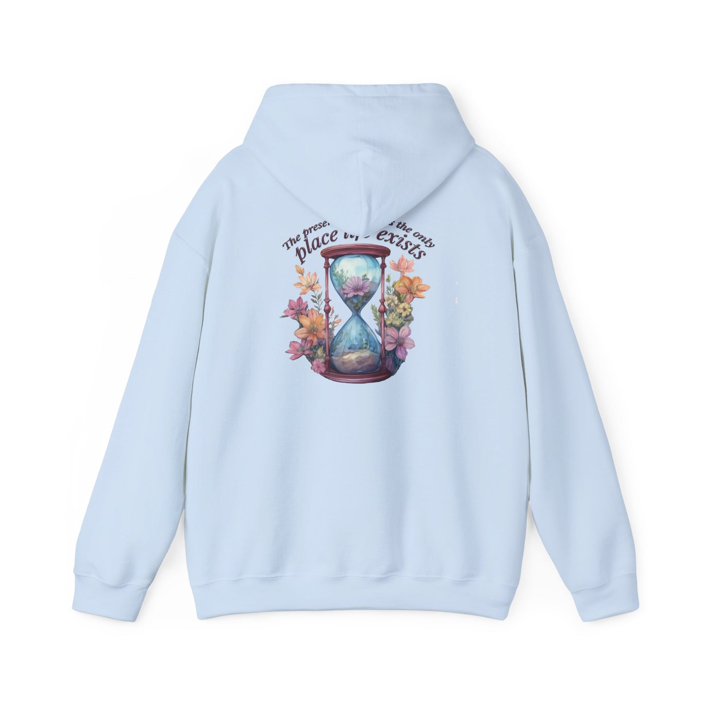 Floral Hourglass Hooded Sweatshirt - Cozy Gift, Unisex Pullover, Nature Lover Apparel, Casual Hoodie