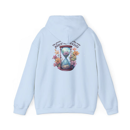 Floral Hourglass Hooded Sweatshirt - Cozy Gift, Unisex Pullover, Nature Lover Apparel, Casual Hoodie