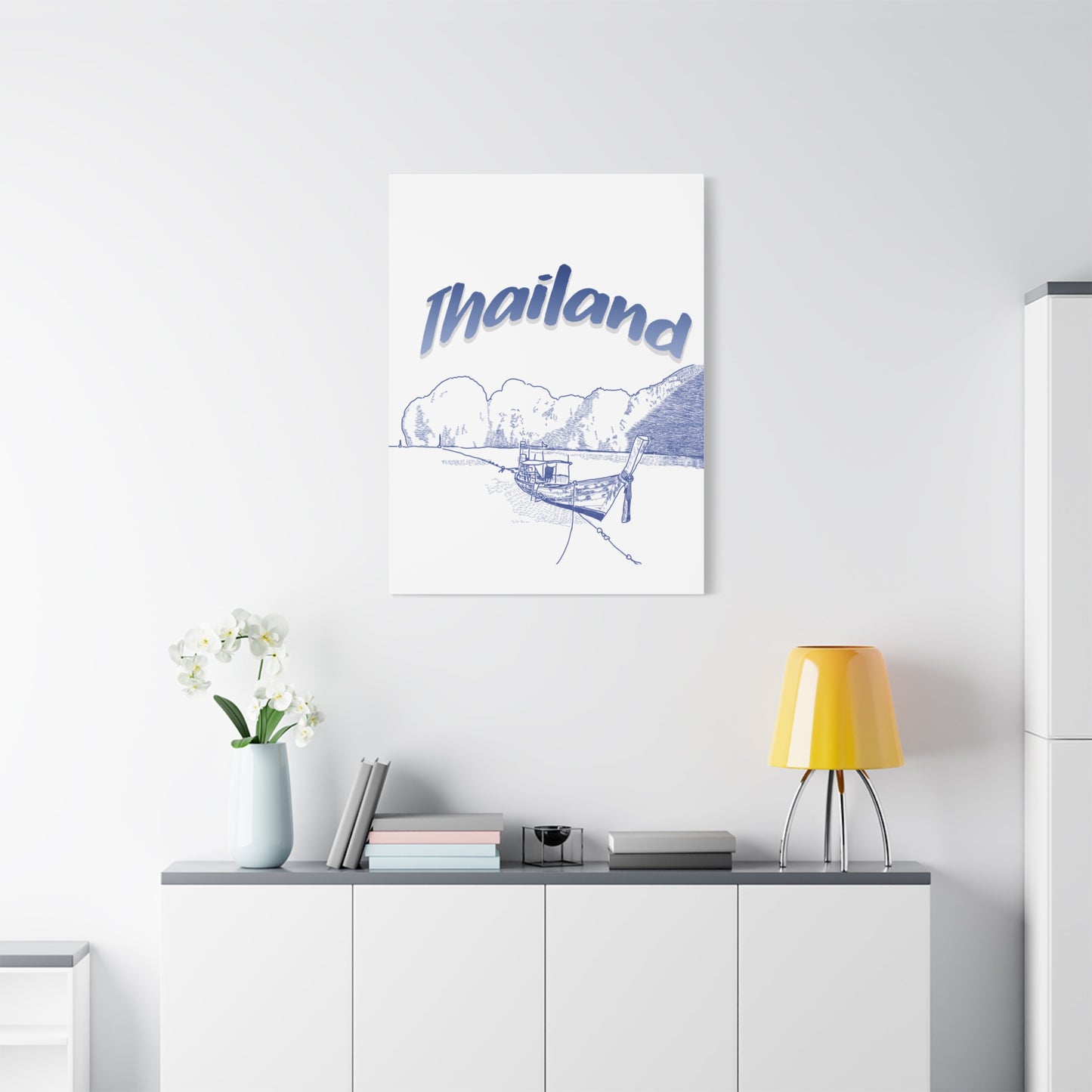 Thailand Matte Canvas Wall Art, Coastal Decor, Travel Wall Art, Home Decoration, Gift for Travelers, Ocean Themed Art