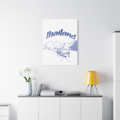 Thailand Matte Canvas Wall Art, Coastal Decor, Travel Wall Art, Home Decoration, Gift for Travelers, Ocean Themed Art