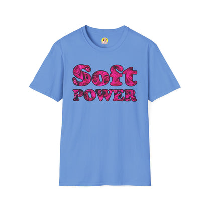 Unisex Softstyle T-Shirt - Soft Power, Casual Tee, Feminist Shirt, Summer Wear, Gift for Her