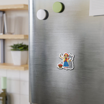 Magnet - Little Red Riding-Hood and Wolf Selfie Die-Cut Magnet