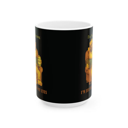 Funny Ceramic Mug with Cute Design, Great Gift for Coffee Lovers, Birthday Present, Holiday Mug, Kitchen Decor