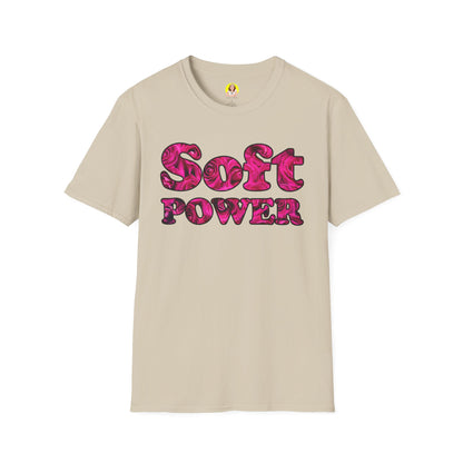 Unisex Softstyle T-Shirt - Soft Power, Casual Tee, Feminist Shirt, Summer Wear, Gift for Her