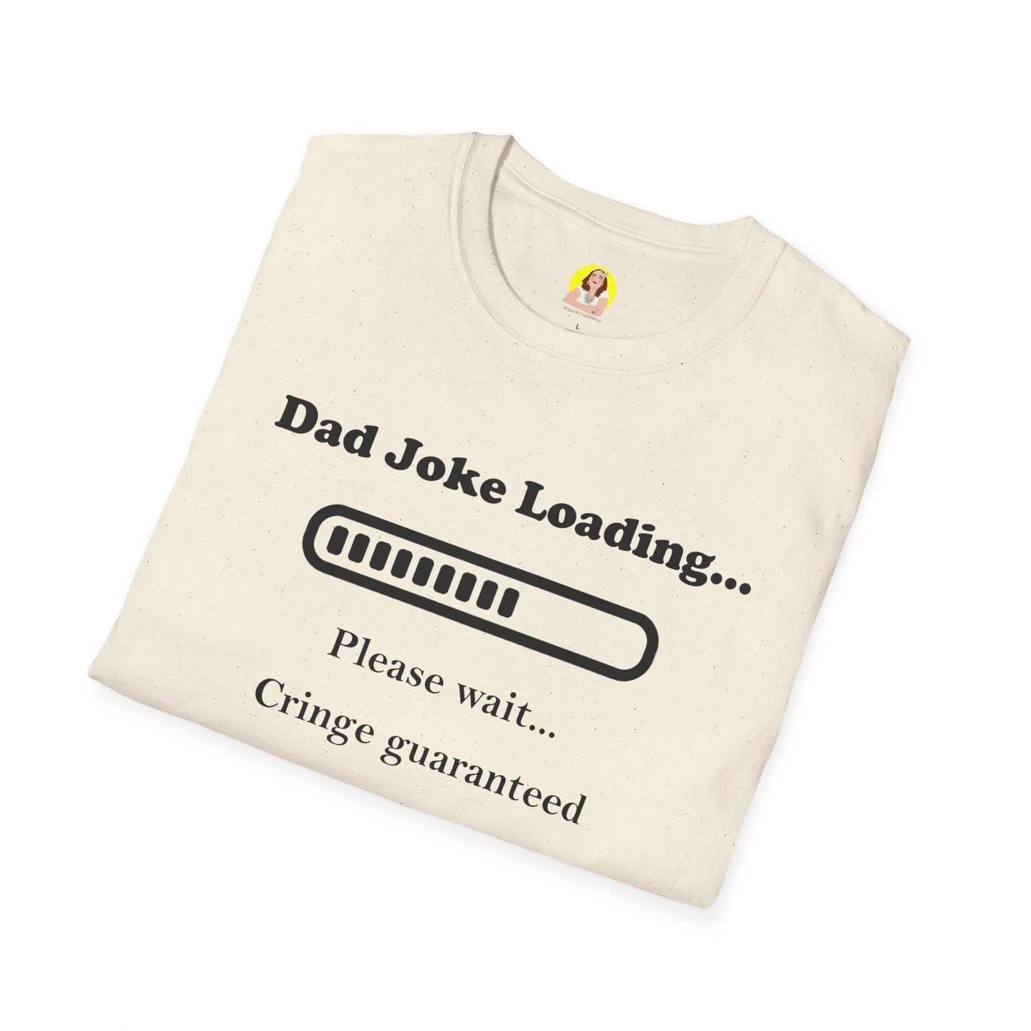 Dad Joke Loading Unisex Softstyle T-Shirt, Funny Gift for Dads, Father's Day Tee, Humor Apparel, Casual Wear