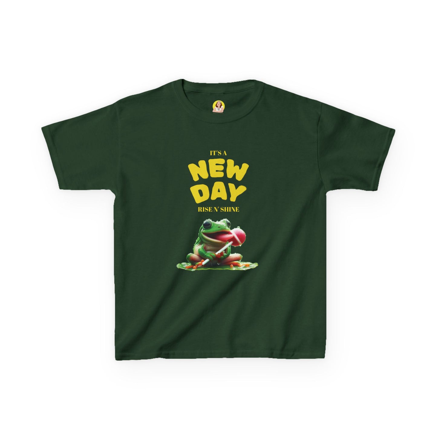 Inspirational Kids Tee, Fun Children’s T-Shirt, Positive Vibes Apparel, Motivational Kidswear, Gift for Teens, New Day Design