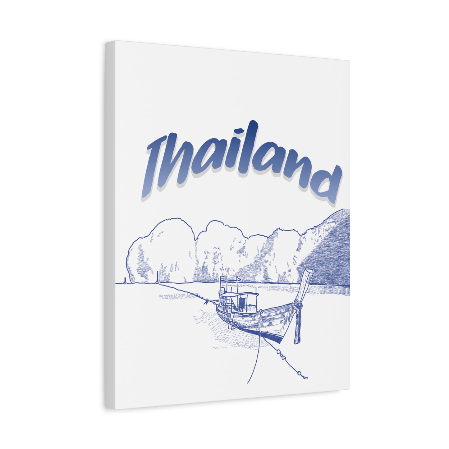 Thailand Matte Canvas Wall Art, Coastal Decor, Travel Wall Art, Home Decoration, Gift for Travelers, Ocean Themed Art