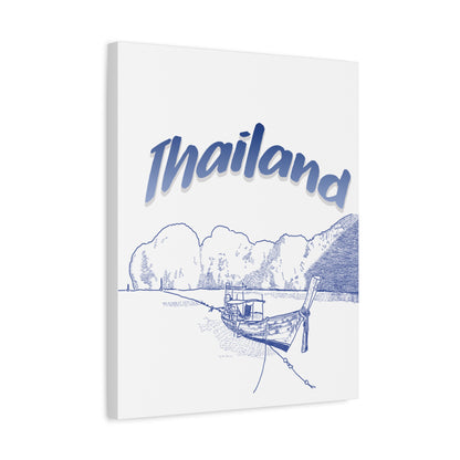Thailand Matte Canvas Wall Art, Coastal Decor, Travel Wall Art, Home Decoration, Gift for Travelers, Ocean Themed Art