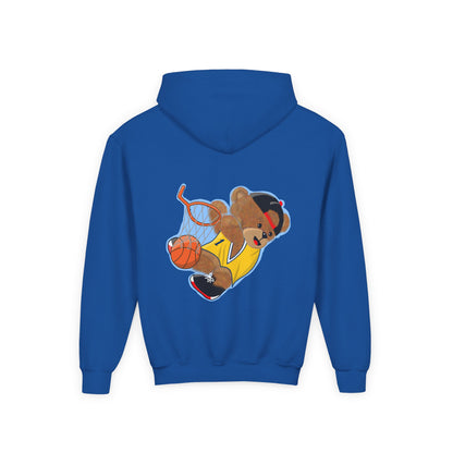 Basketball Bear Hoodie - Fun Youth Sweatshirt, Kids Sports Gift, Perfect for Birthdays, Playtime, and Celebrations