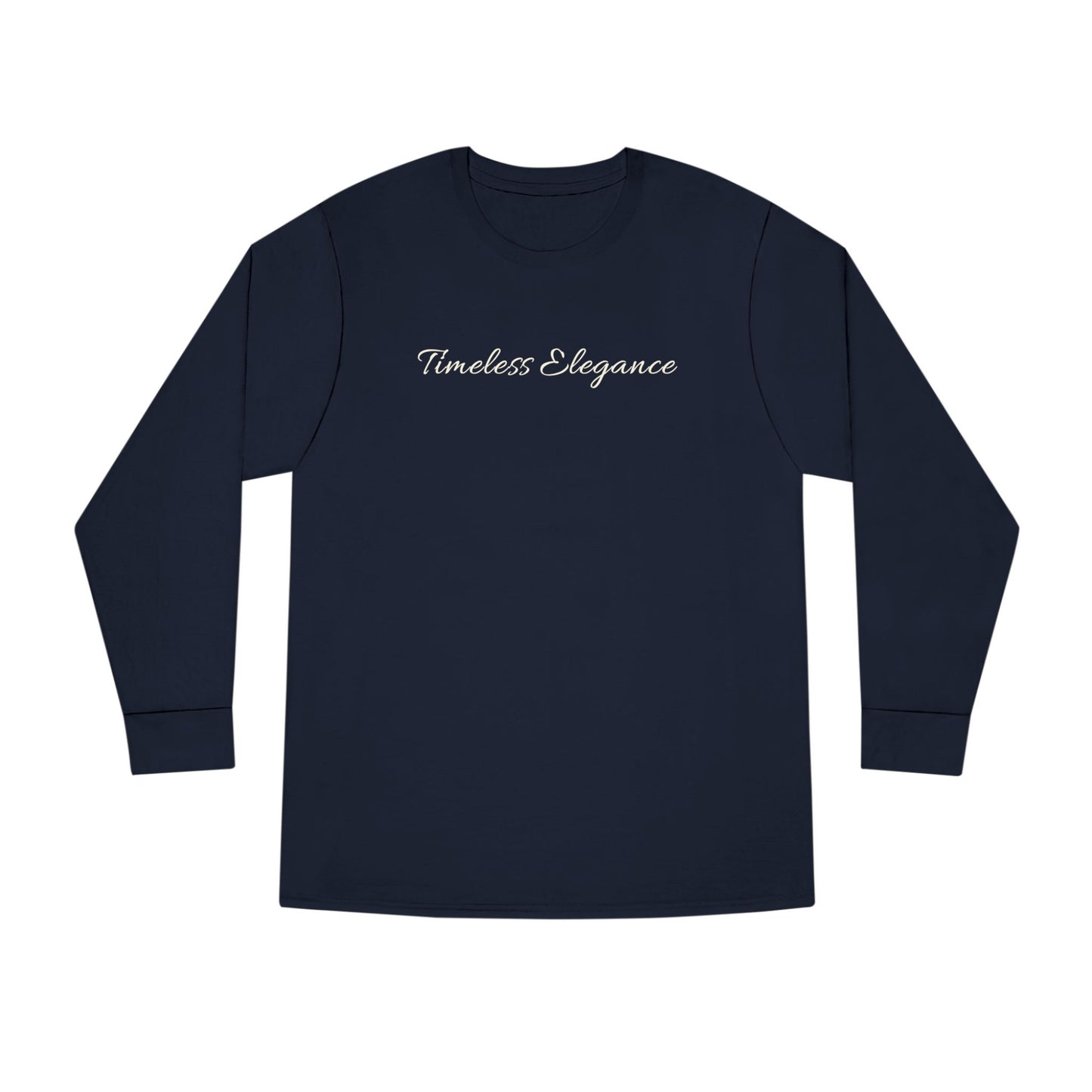 Timeless Elegance Long Sleeve Crewneck Tee | Cozy Casual Wear, Fall Fashion, Gift for Her, Everyday Comfort, Layering Essential