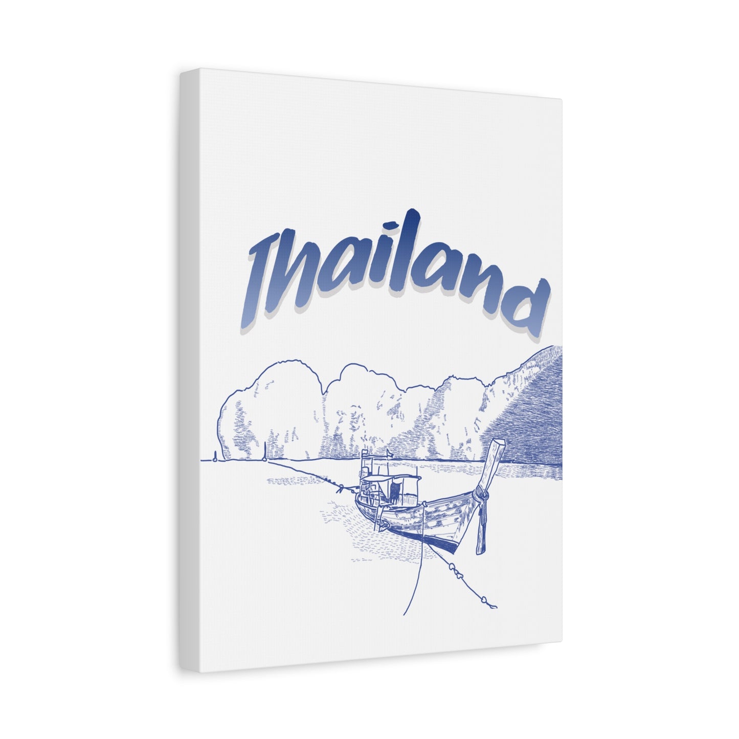 Thailand Matte Canvas Wall Art, Coastal Decor, Travel Wall Art, Home Decoration, Gift for Travelers, Ocean Themed Art