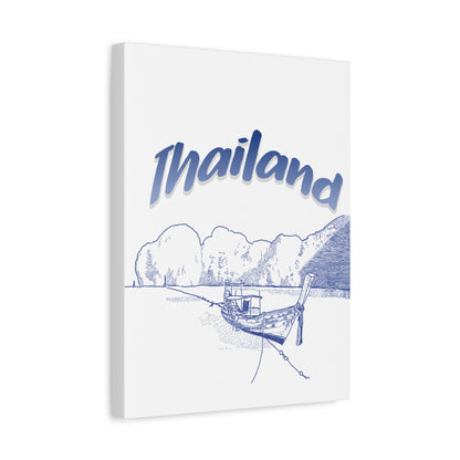 Thailand Matte Canvas Wall Art, Coastal Decor, Travel Wall Art, Home Decoration, Gift for Travelers, Ocean Themed Art