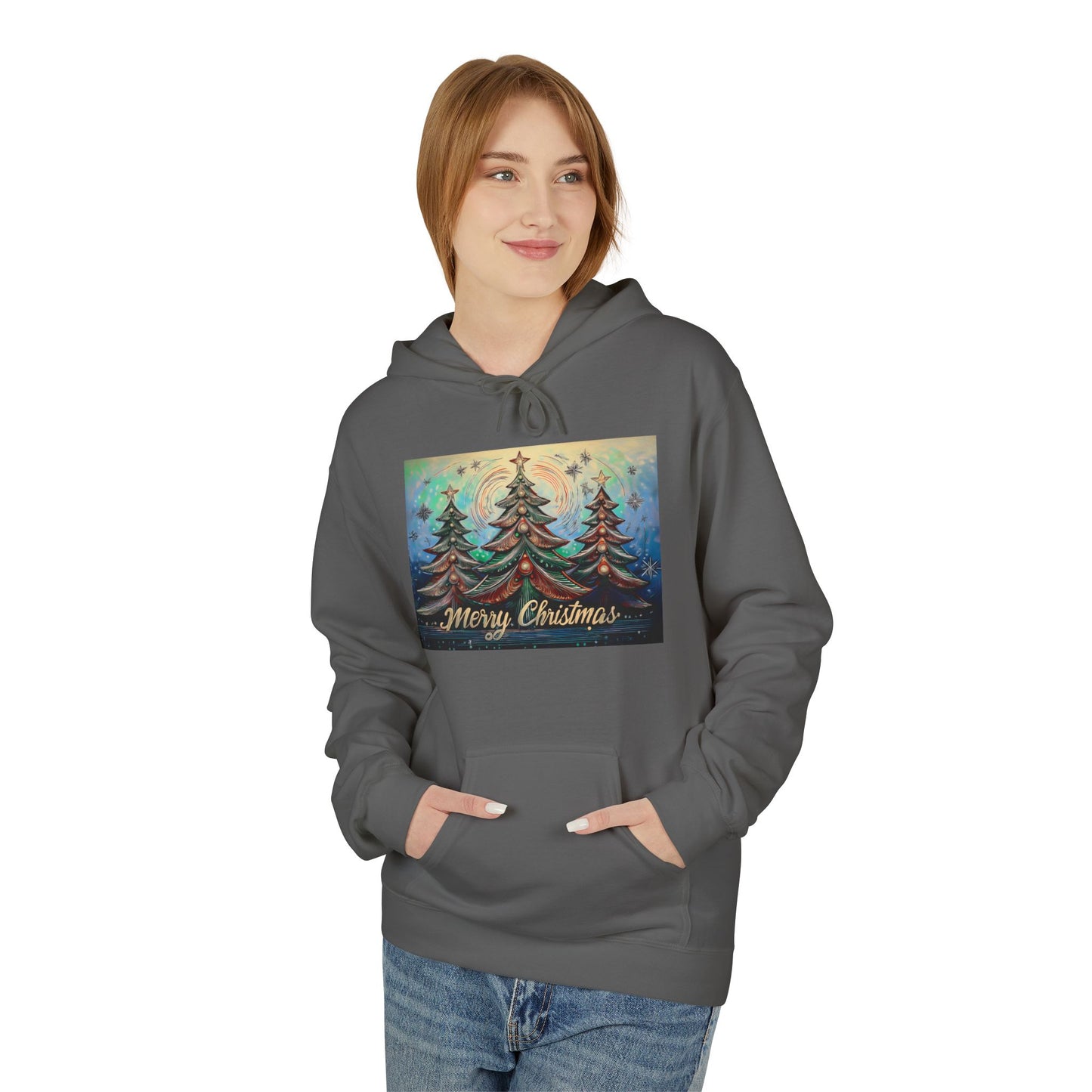 Cozy Christmas Hoodie, Unisex Holiday Sweatshirt, Fleece Pullover for Winter Gifting, Merry Christmas Apparel, Warm Festive Wear