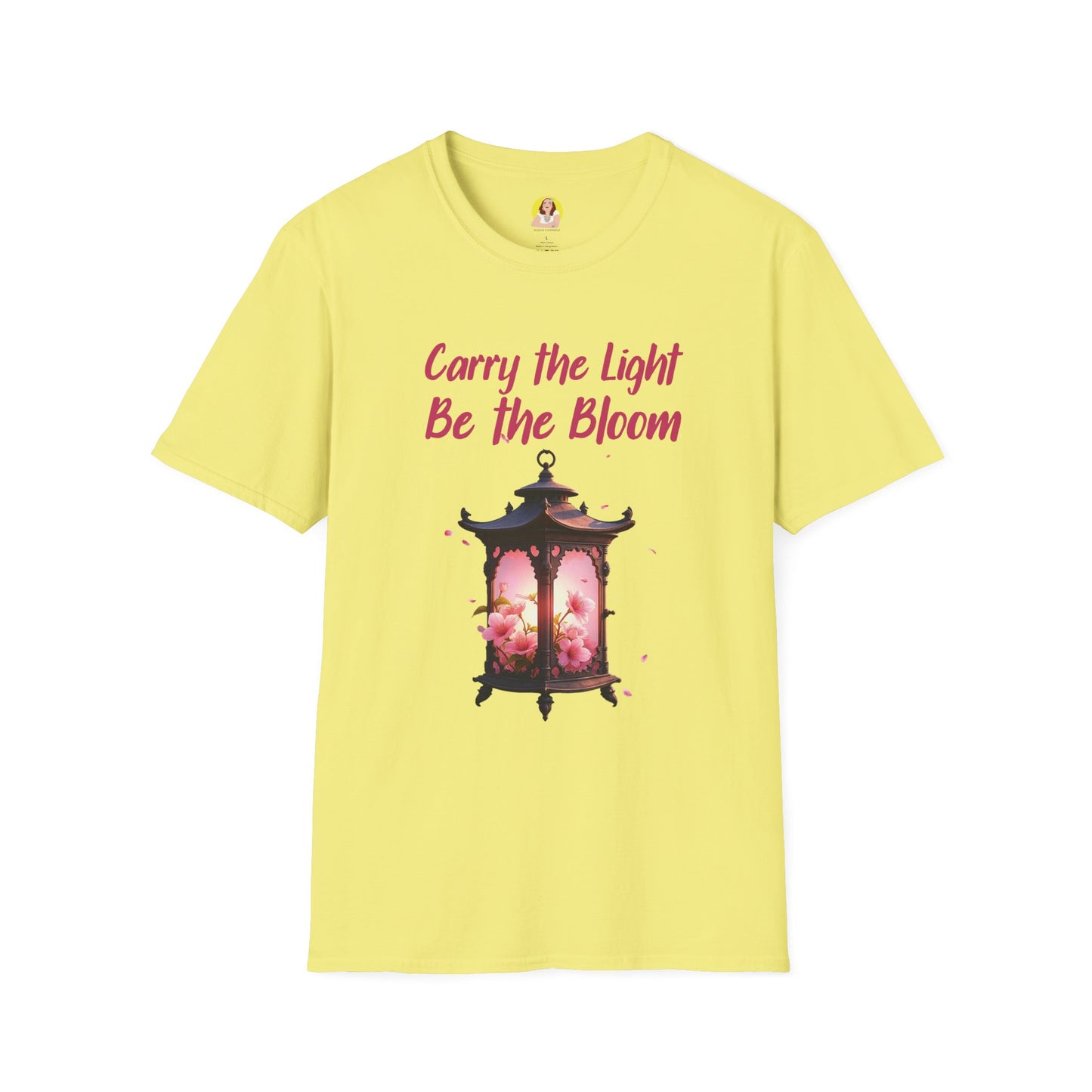Inspirational Graphic T-Shirt - "Carry the Light, Be the Bloom" - Motivational Apparel for Everyday Wear, Gift for Friends, Self-Care [...]