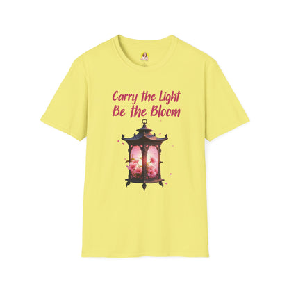 Inspirational Graphic T-Shirt - "Carry the Light, Be the Bloom" - Motivational Apparel for Everyday Wear, Gift for Friends, Self-Care [...]
