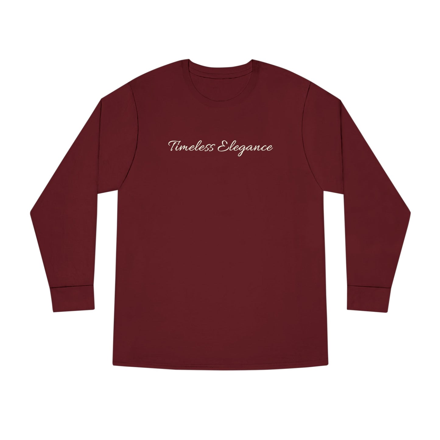 Timeless Elegance Long Sleeve Crewneck Tee | Cozy Casual Wear, Fall Fashion, Gift for Her, Everyday Comfort, Layering Essential