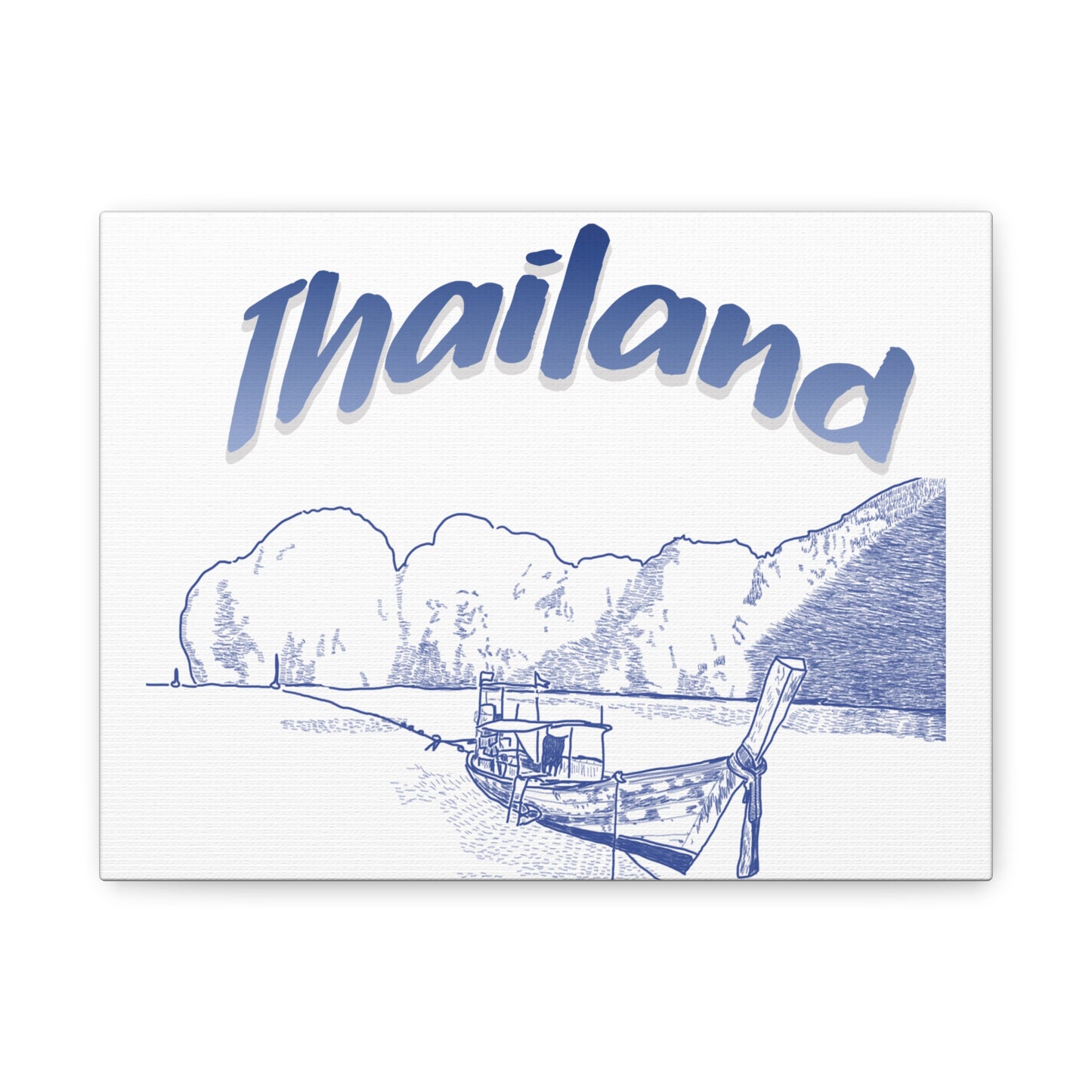 Thailand Matte Canvas Wall Art, Coastal Decor, Travel Wall Art, Home Decoration, Gift for Travelers, Ocean Themed Art