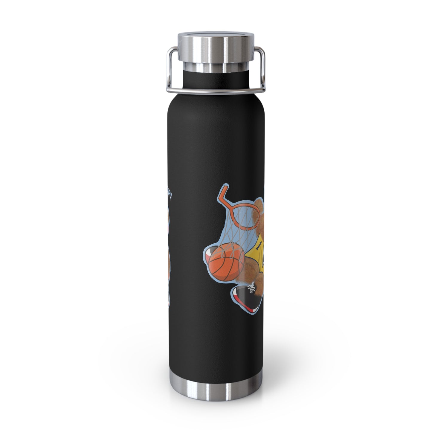 Sporty Insulated Water Bottle - Motivational Hydration for Athletes, Travel, Gym, Basketball Lovers, Personalized Gift