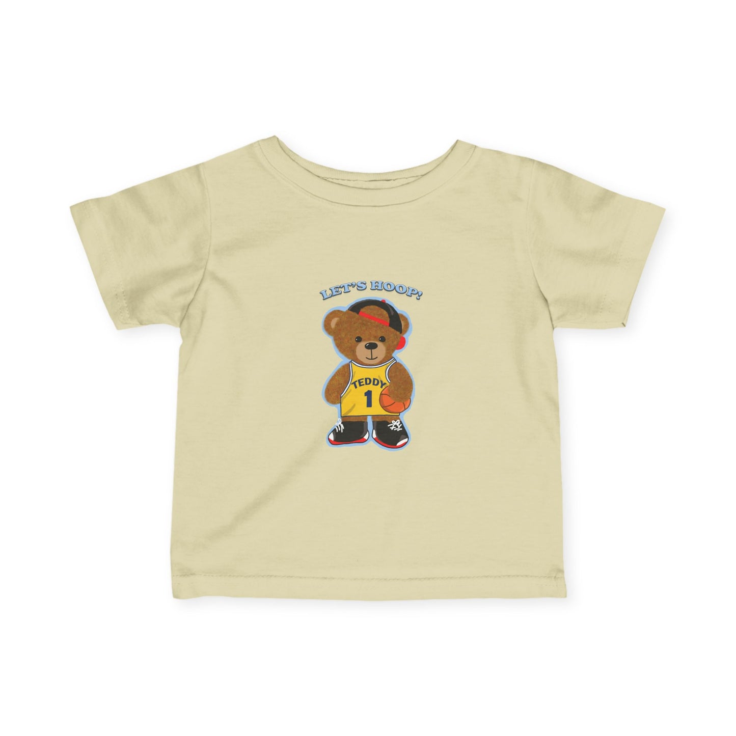 Basketball Bear Infant Tee, Cute Baby Shirt, Toddler Sports T-Shirt, Baby Shower Gift, Playful Kids Apparel