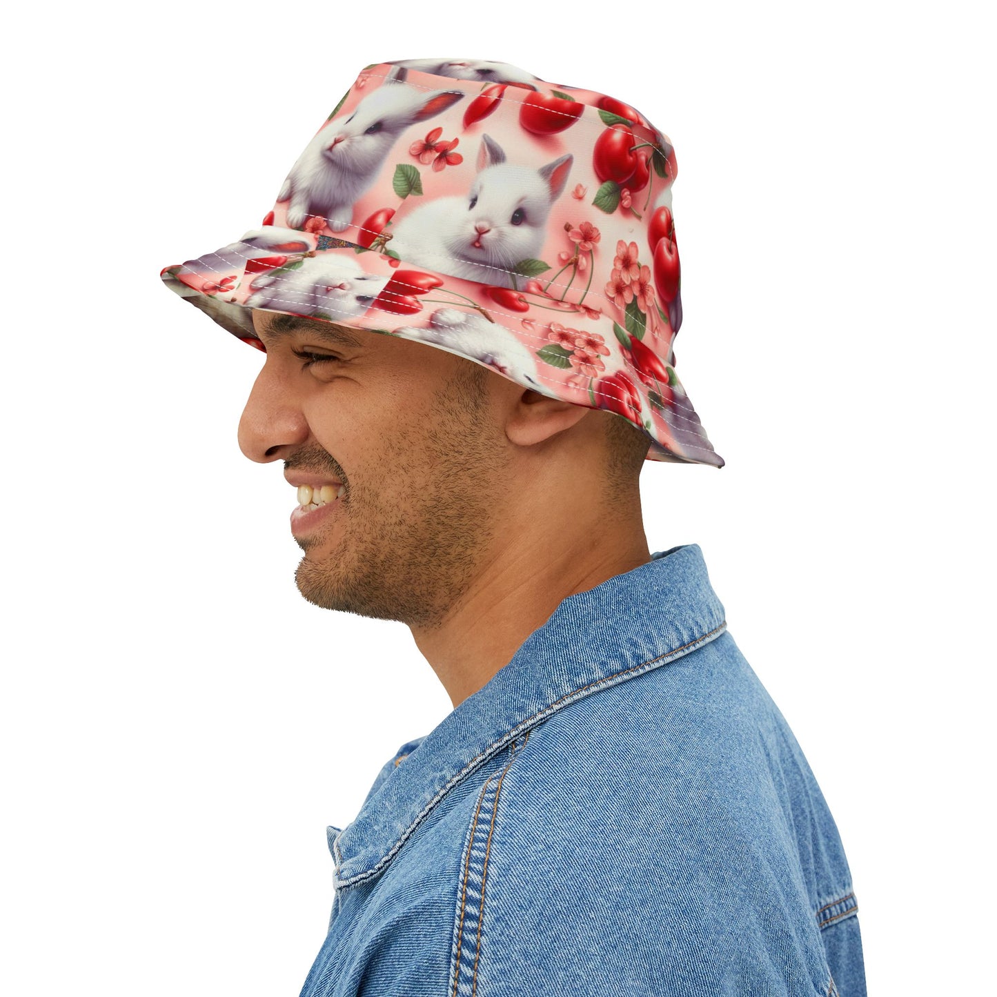 Bucket Hat Bunny Cherry Summer Hat