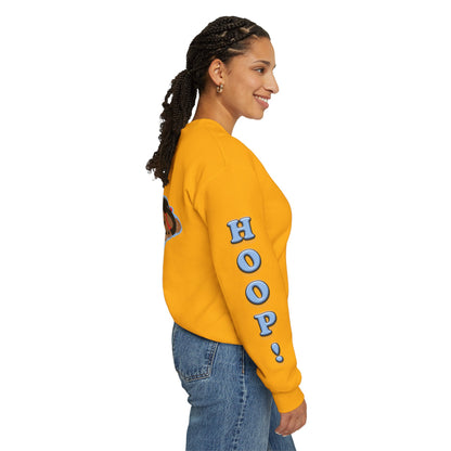 Basketball Teddy Bear Sweatshirt, Cute Athleisure, Kid's Fashion, Sports Gift, Cozy Unisex Crewneck