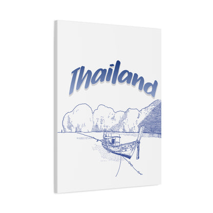 Thailand Matte Canvas Wall Art, Coastal Decor, Travel Wall Art, Home Decoration, Gift for Travelers, Ocean Themed Art