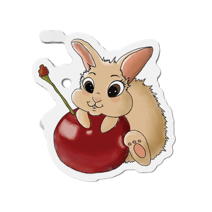 Cute Bunny Die-Cut Magnet - Whimsical Fridge Decor, Gift for Rabbit Lovers, Kitchen Decor, Fun Home Accessories, Birthday Gifts