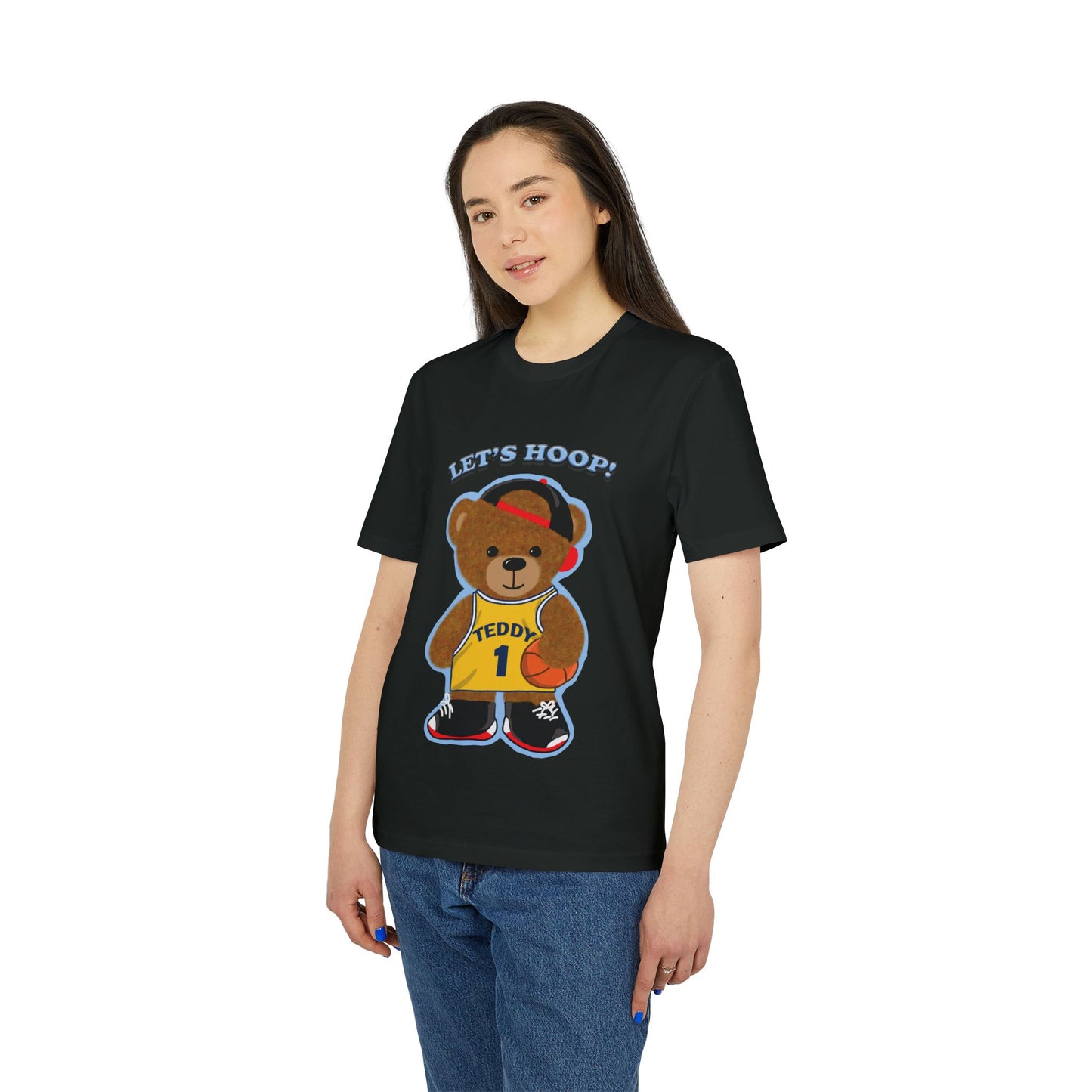 Unisex Basketball Bear Graphic T-shirt, Fun Sports Tee, Perfect for Kids & Teens, Gift for Sports Lovers, Cute Casual Wear