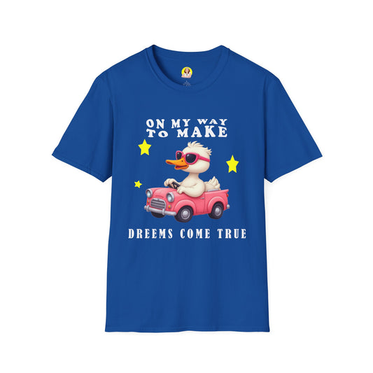 Dreamy Duck Adventure Unisex Softstyle T-Shirt, Cute Graphic Tee, Fun Gift, Casual Wear, Summer Vibes, Excellent Birthday Gift