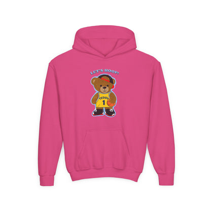 Basketball Bear Hoodie - Fun Youth Sweatshirt, Kids Sports Gift, Perfect for Birthdays, Playtime, and Celebrations