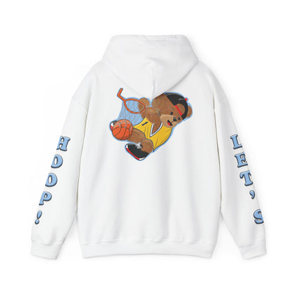 Fun Bear Basketball Hoodie, Cute Animal Apparel, Cozy Sweatshirt Gift, Sportswear for Kids & Adults, Streetwear Style