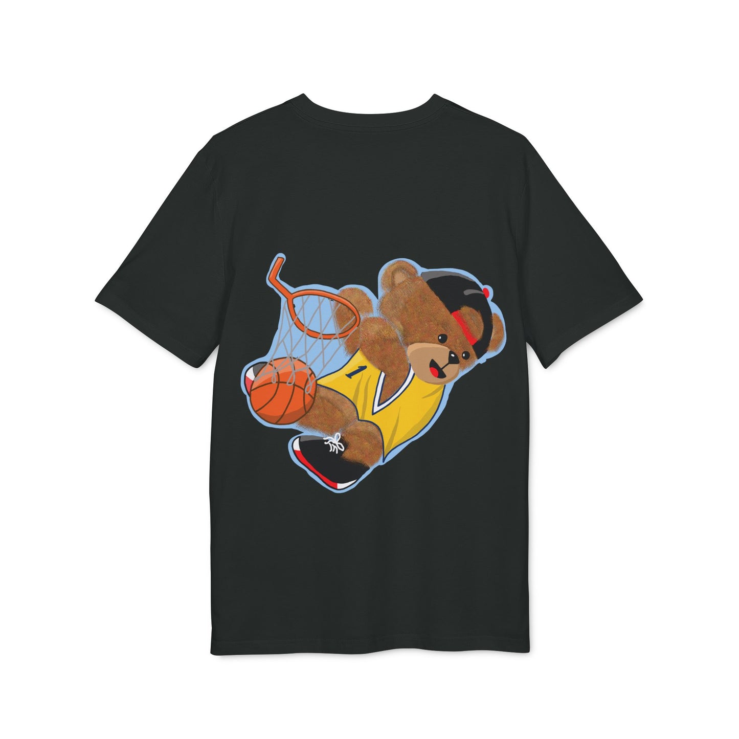 Unisex Basketball Bear Graphic T-shirt, Fun Sports Tee, Perfect for Kids & Teens, Gift for Sports Lovers, Cute Casual Wear