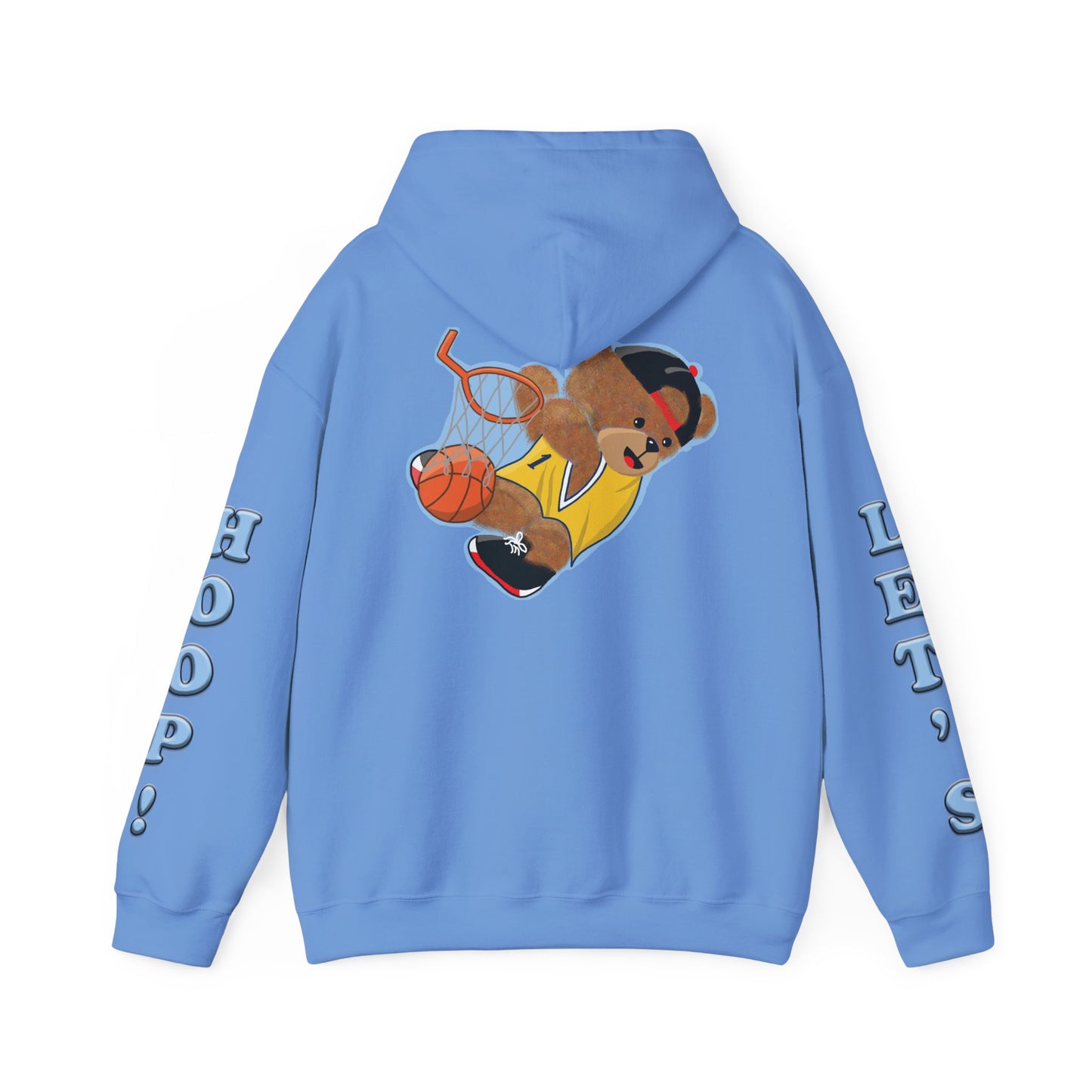 Fun Bear Basketball Hoodie, Cute Animal Apparel, Cozy Sweatshirt Gift, Sportswear for Kids & Adults, Streetwear Style