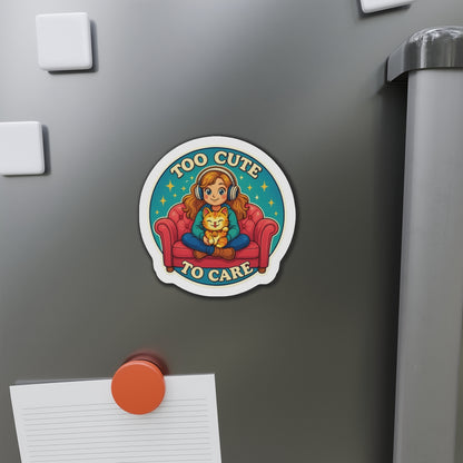 Cute Cat Lover Die-Cut Magnets, Gifts for Cat Owners, Cute Home Decor, Refrigerator Magnet, Cat-Themed Gifts
